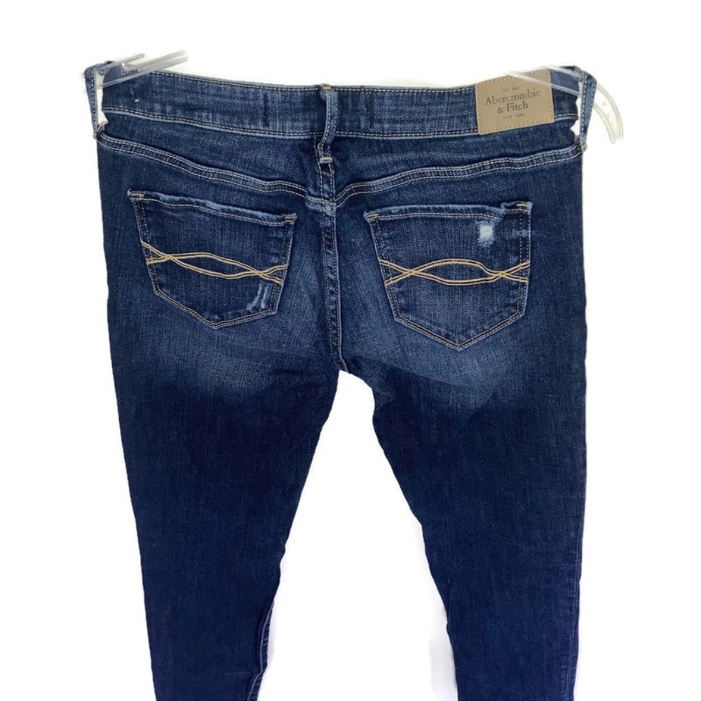 The A&F Super Skinny Jean, Med/Dark Wash 026, Sz 2R W26 L31 EUC - Picture 2 of 8